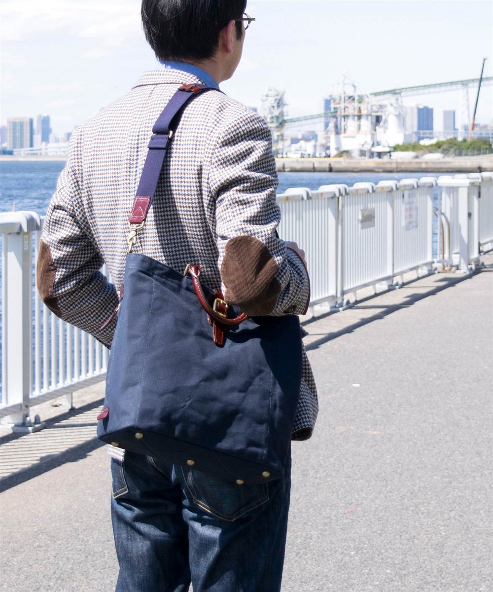 シルバーレイククラブ 9号帆布ネイビー トートバッグ A4