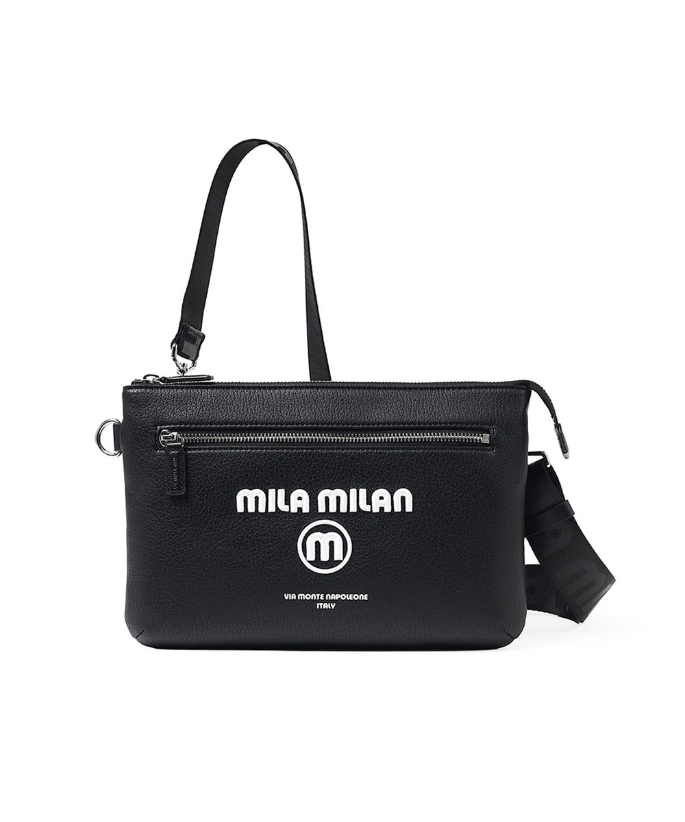 ミラ・ミラン ププリエ クラッチバッグ兼用ショルダーバッグ B5 2WAY