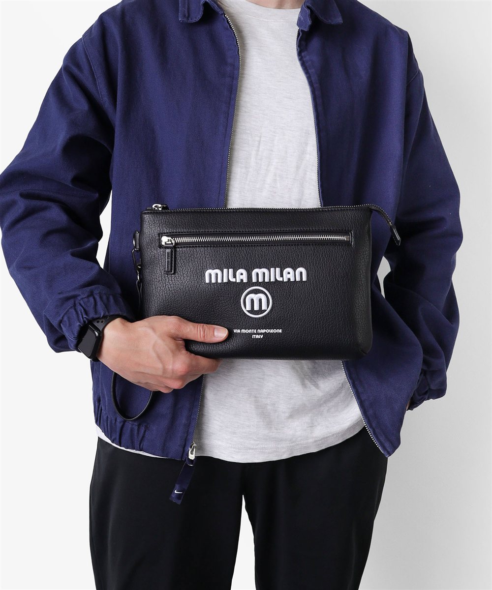 ミラ・ミラン ププリエ クラッチバッグ兼用ショルダーバッグ B5 2WAY