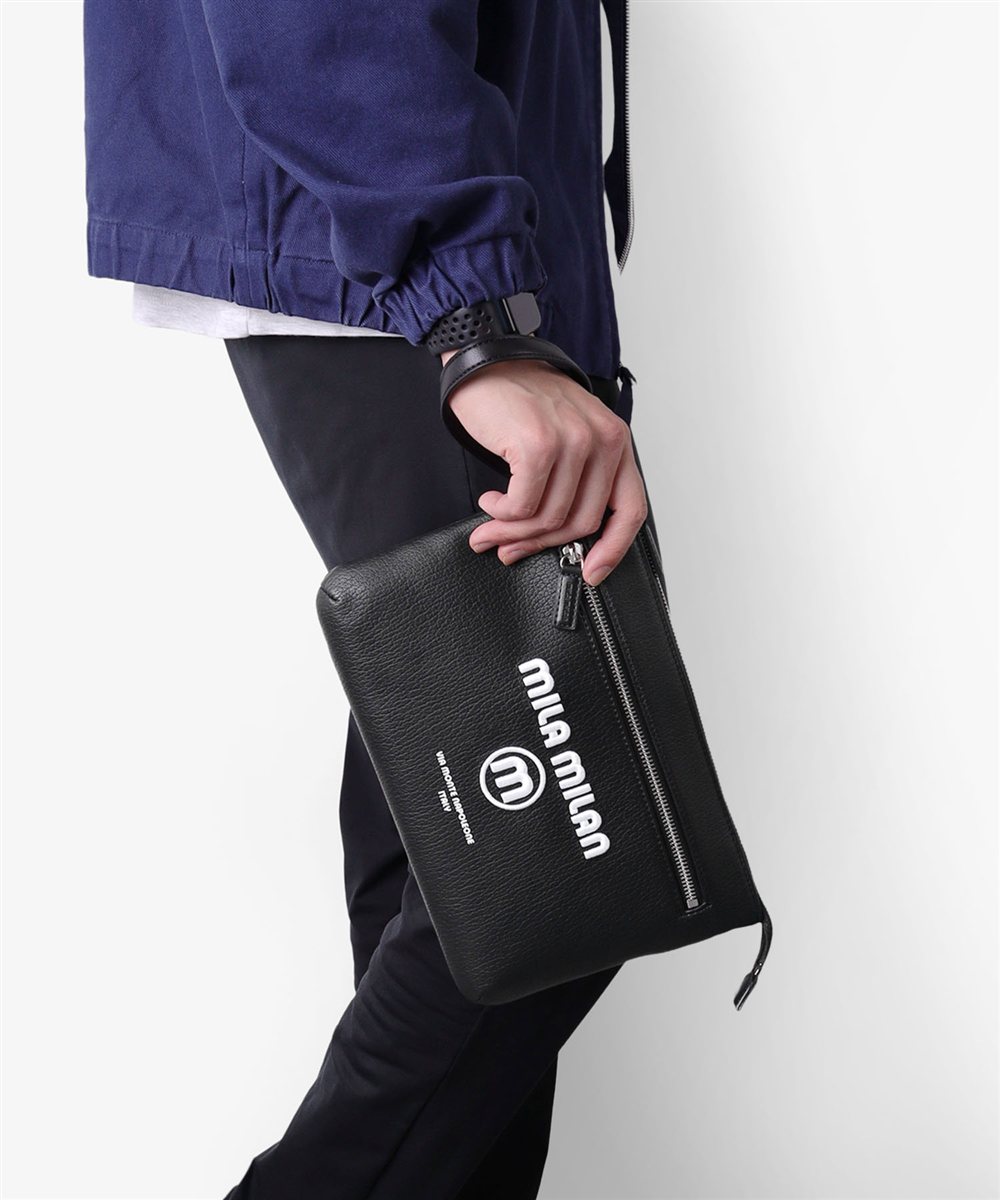 ミラ・ミラン ププリエ クラッチバッグ兼用ショルダーバッグ B5 2WAY