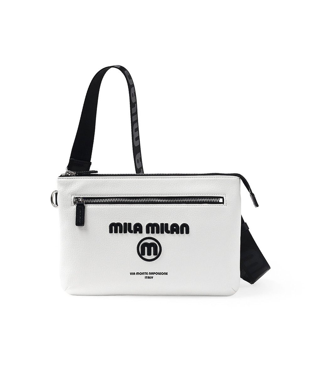 ミラ・ミラン ププリエ クラッチバッグ兼用ショルダーバッグ B5 2WAY