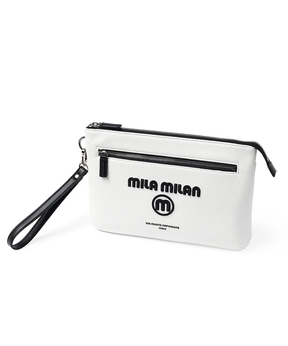 ミラ・ミラン ププリエ クラッチバッグ兼用ショルダーバッグ B5 2WAY