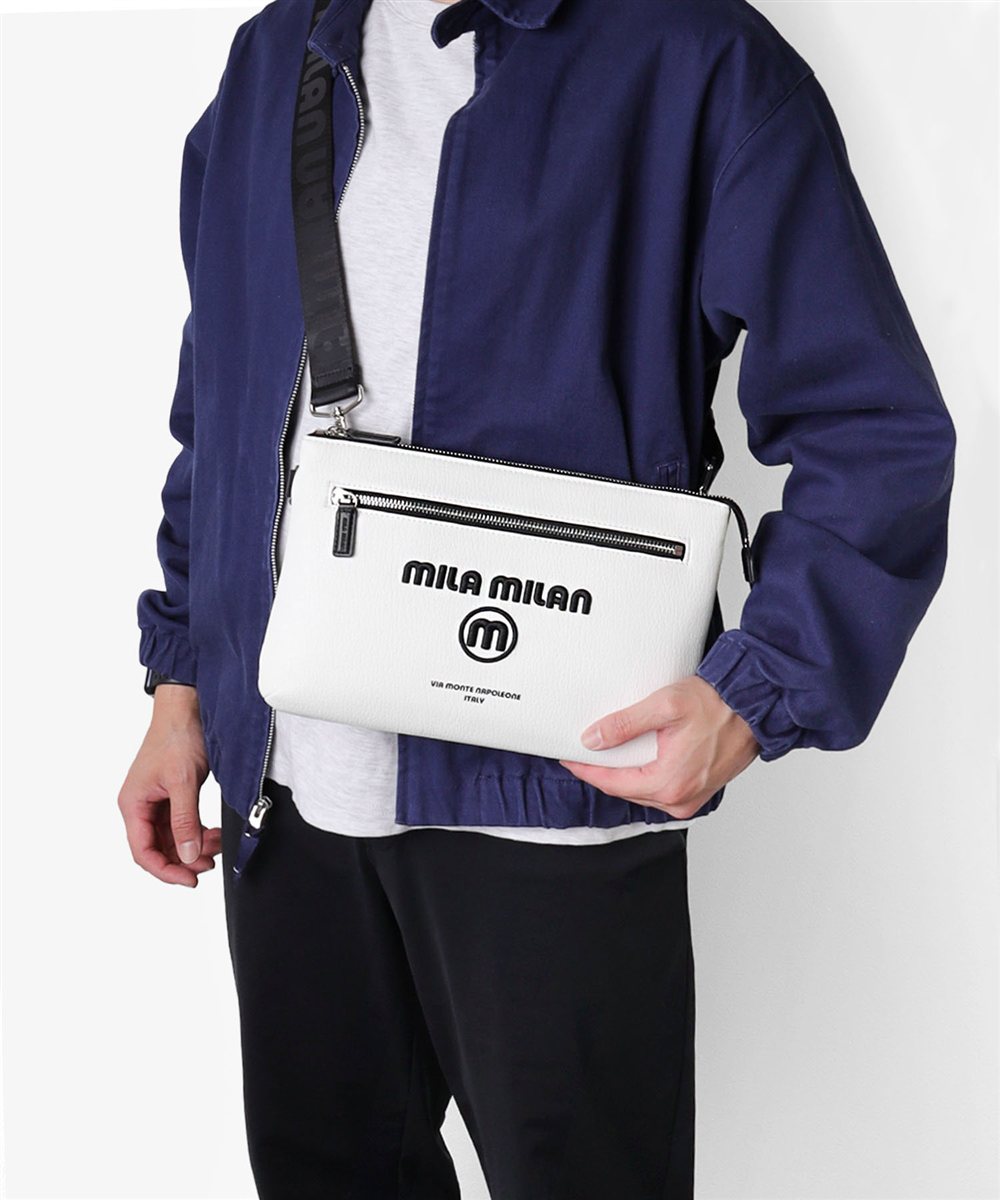 ミラ・ミラン ププリエ クラッチバッグ兼用ショルダーバッグ B5 2WAY