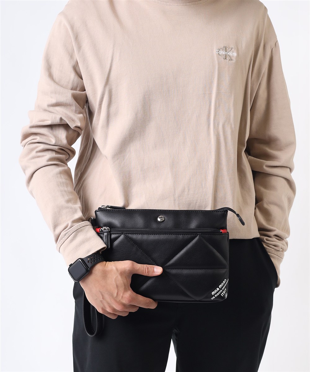 ミラ・ミラン テトラ クラッチ兼用 ショルダーバッグ