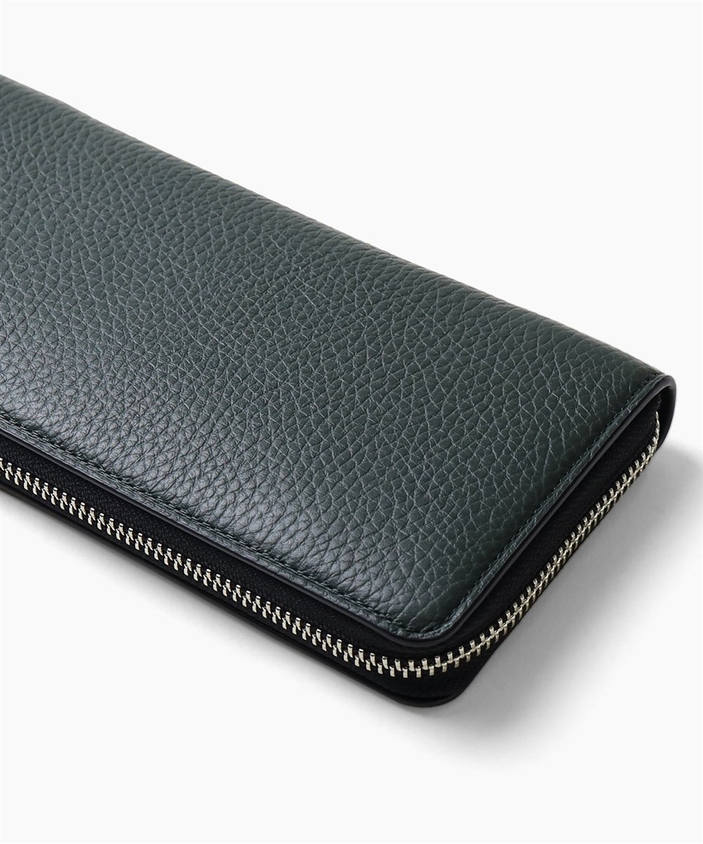 ミラ・ミラン コパー ラウンドファスナー長財布 カード段12