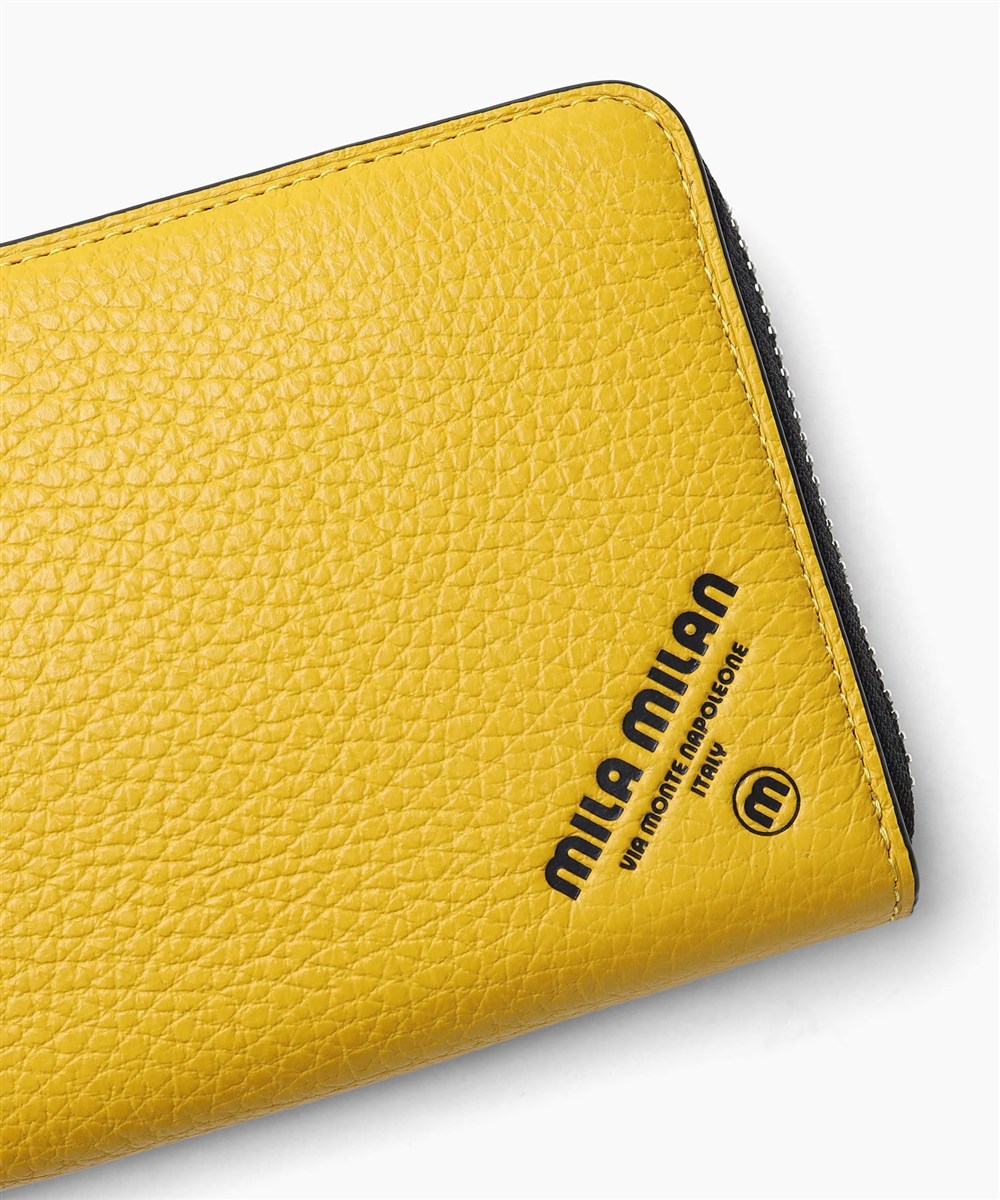 ミラ・ミラン コパー ラウンドファスナー長財布 カード段12