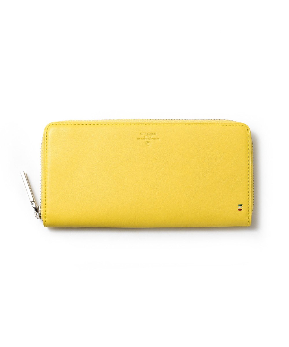 ミラ・ミラン ピスタ ラウンドファスナー長財布 純札 カード段12