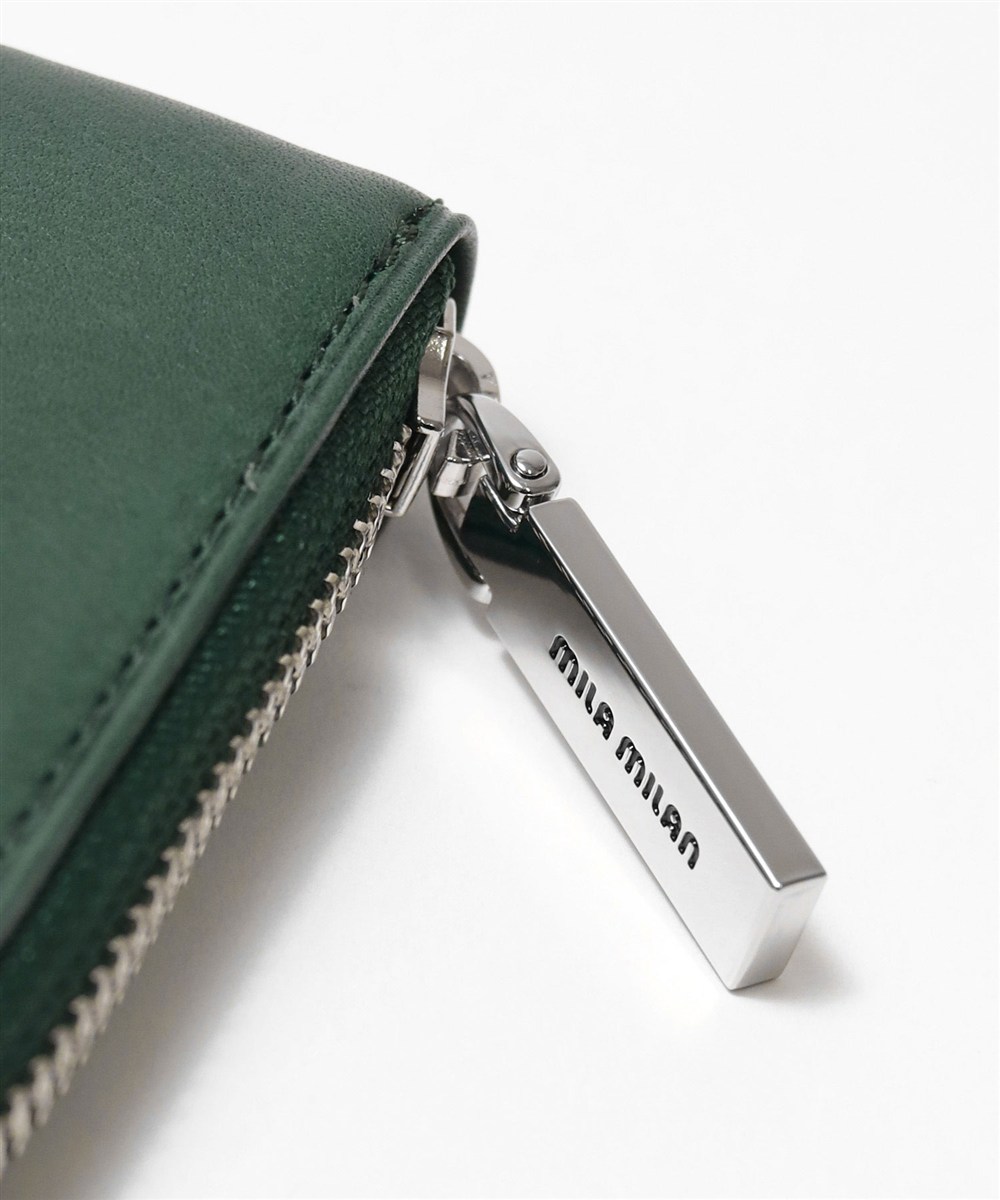 ミラ・ミラン ピスタ ラウンドファスナー長財布 純札 カード段12