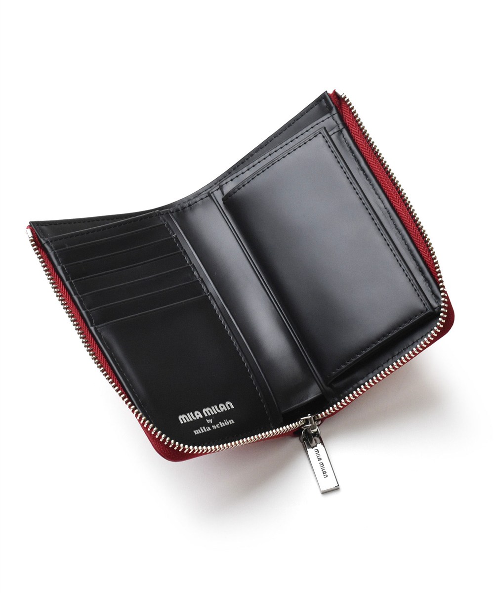 ミラ・ミラン ミオ L字ファスナー セミ長財布 カード段6