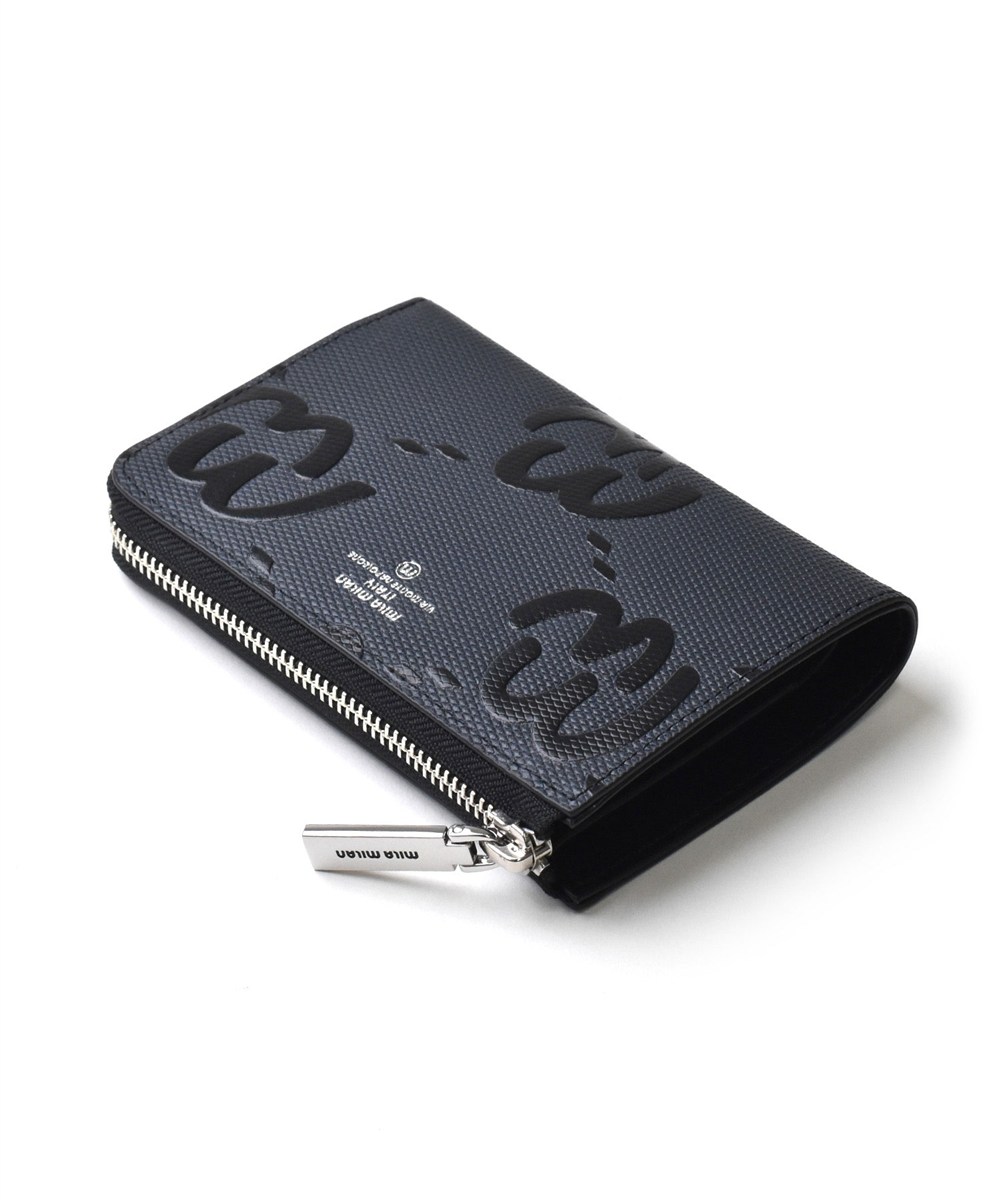 ミラ・ミラン ミオ L字ファスナー セミ長財布 カード段6