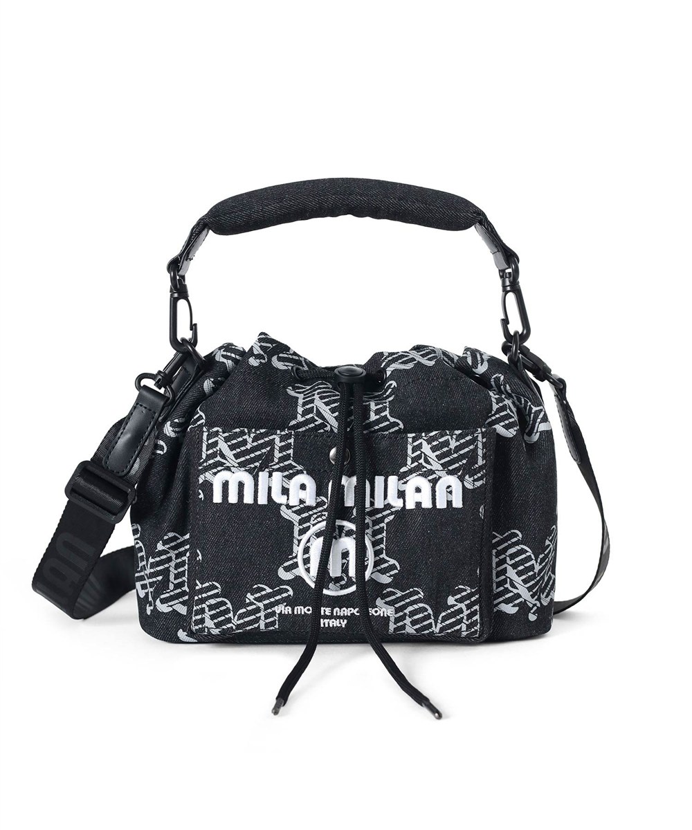 ミラ・ミラン デニーモ 巾着ショルダーバッグ