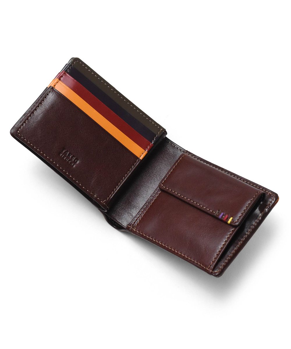 タケオキクチ エリア 二つ折り財布 中ベラ付き（カード段14）【S26KE】