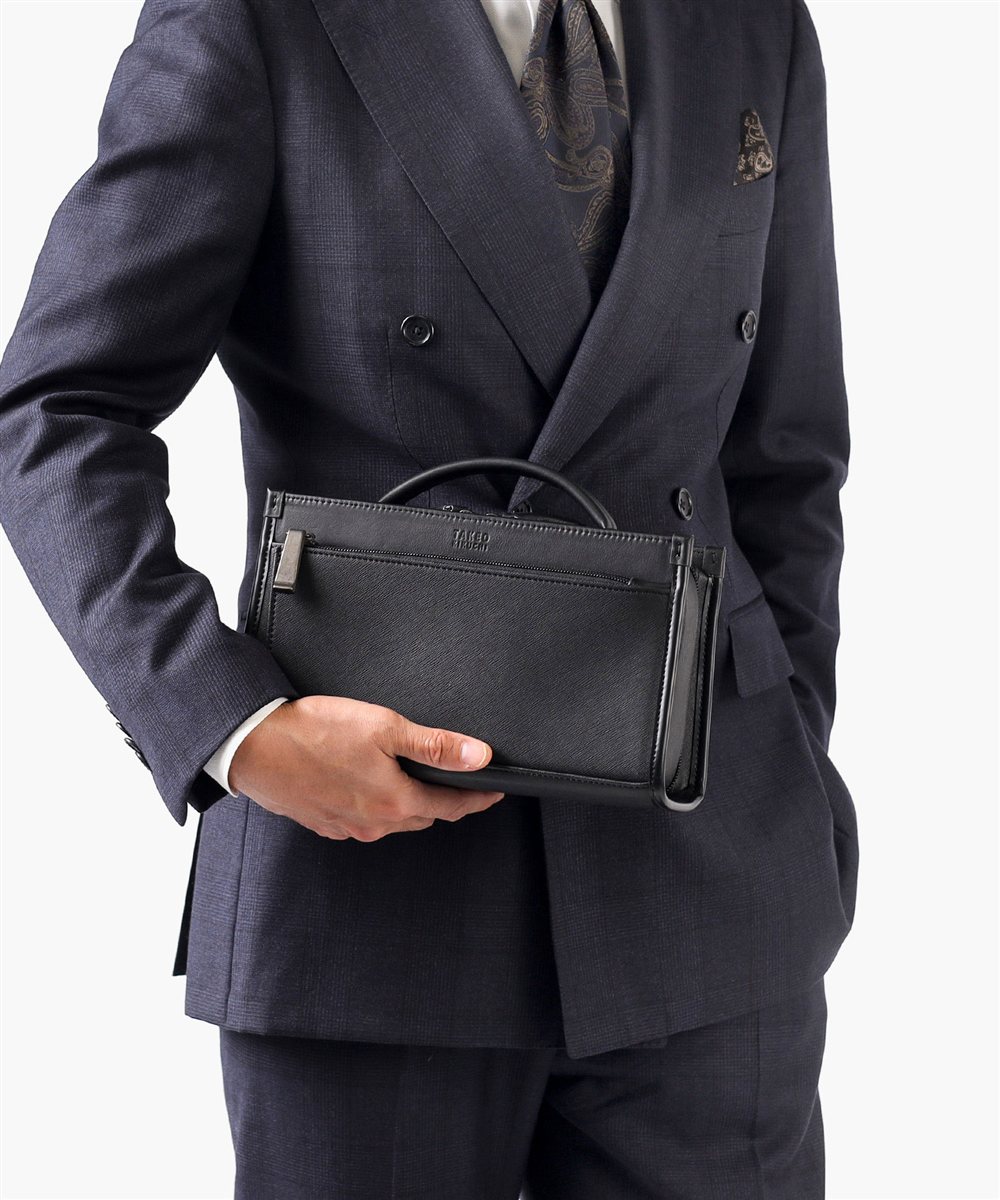 タケオキクチ ナビ メンズポーチ ダブルルーム