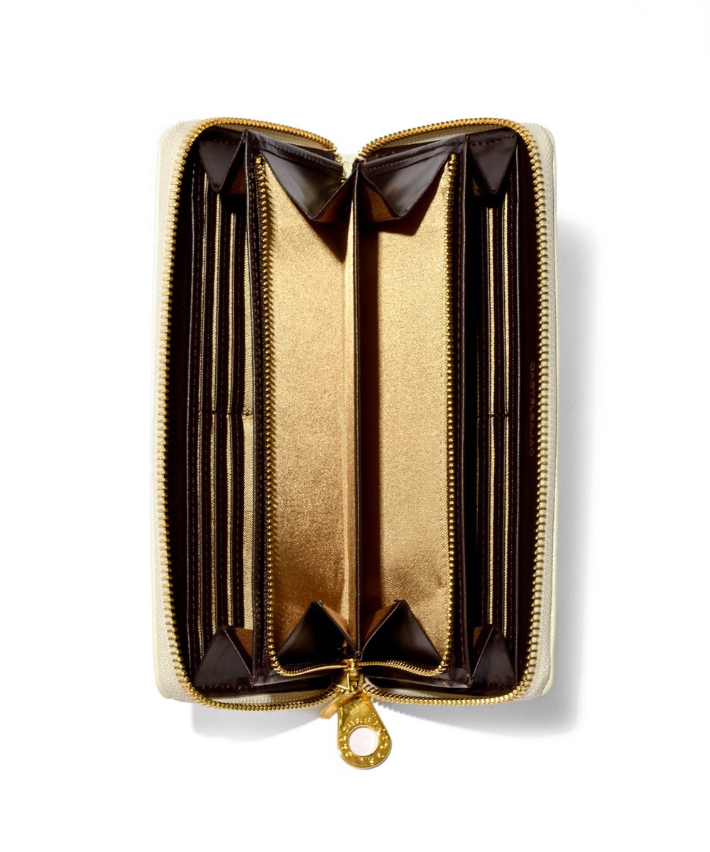 カステルバジャック シェスト ラウンドファスナー長財布 カード段12