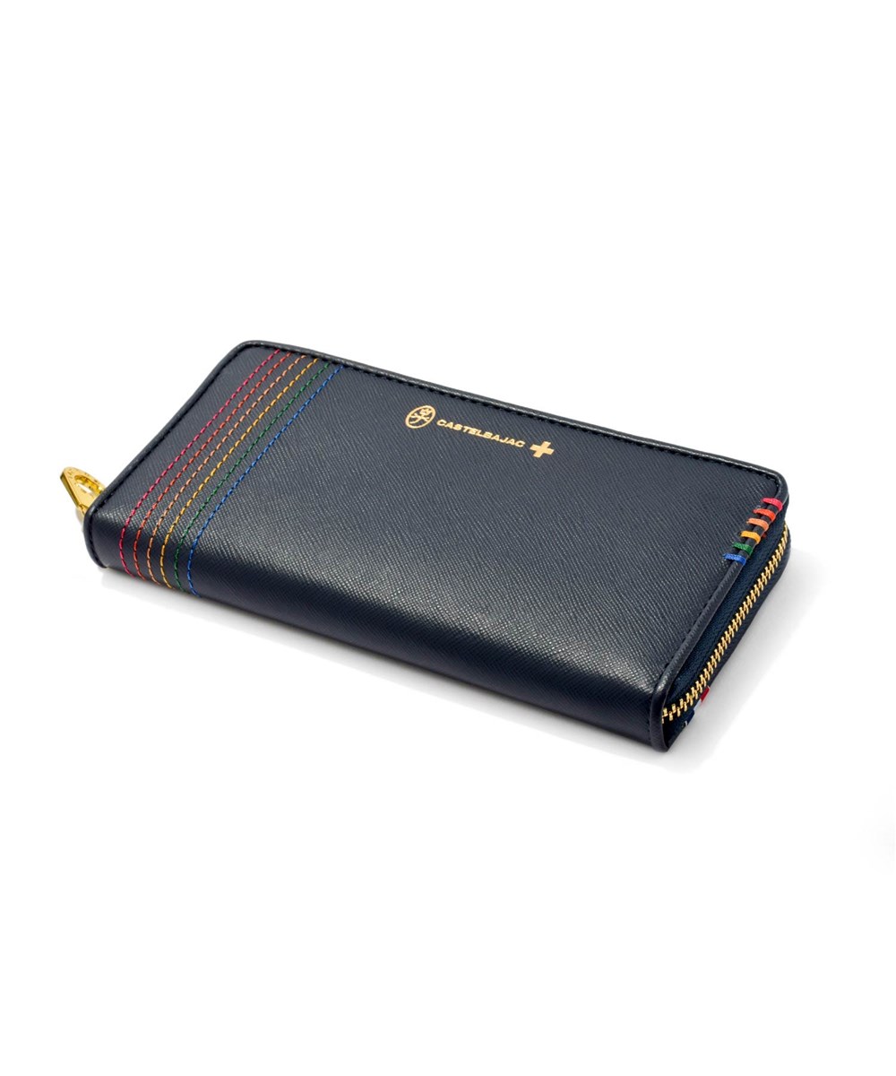 カステルバジャック シェスト ラウンドファスナー長財布 カード段12