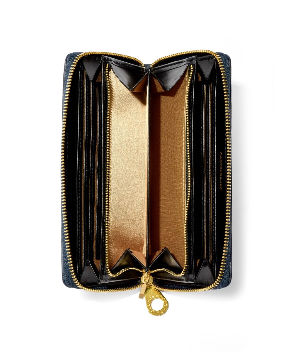 カステルバジャック シェスト ラウンドファスナー長財布 カード段12