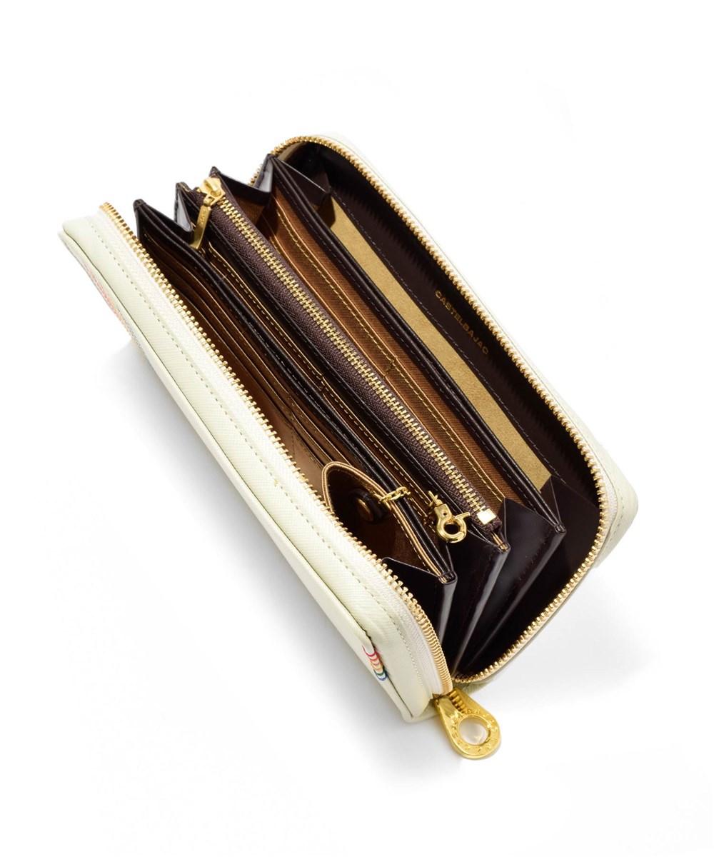 カステルバジャック シェスト ラウンドファスナー長財布 カード段36