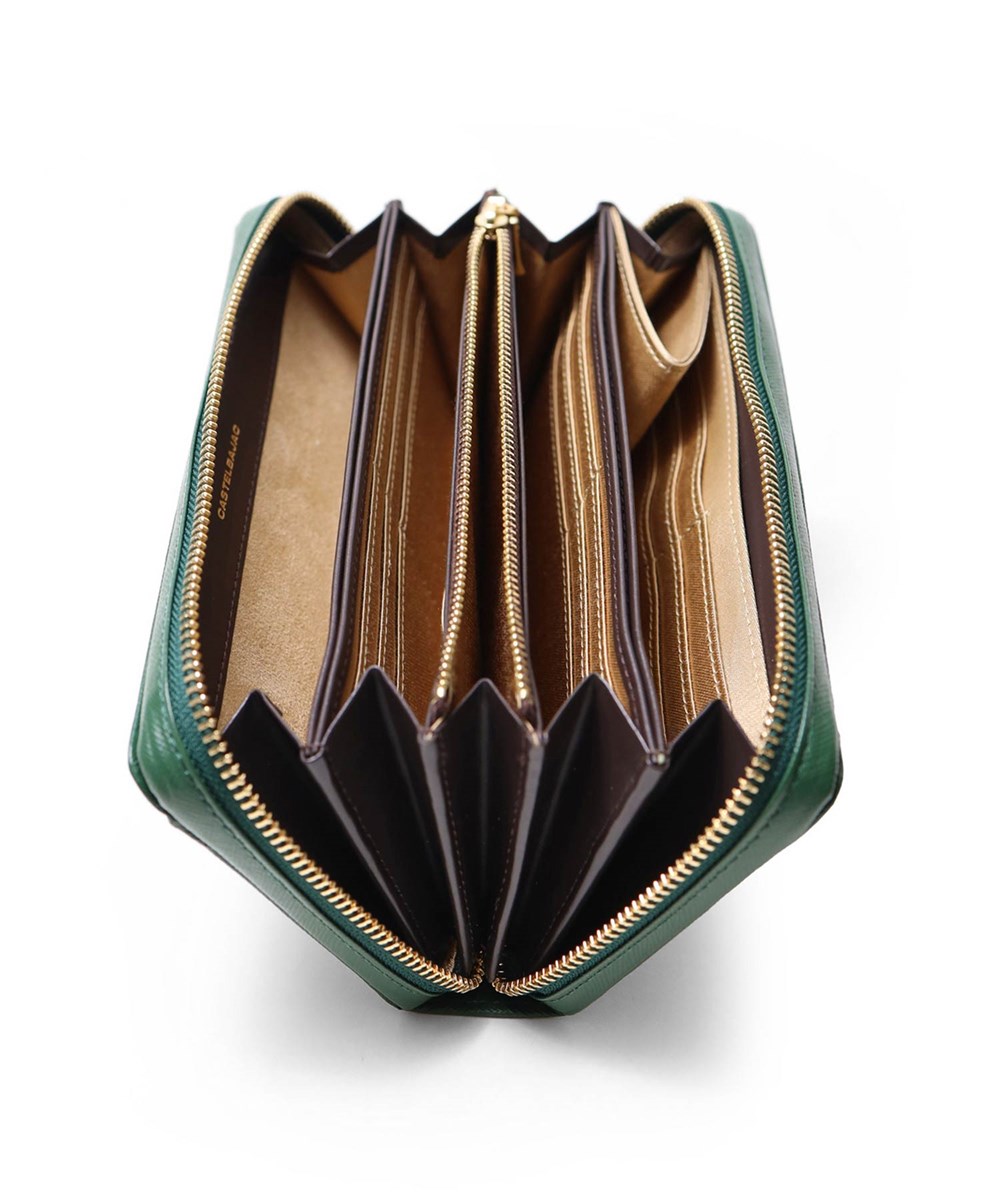 カステルバジャック シェスト ラウンドファスナー長財布 カード段36