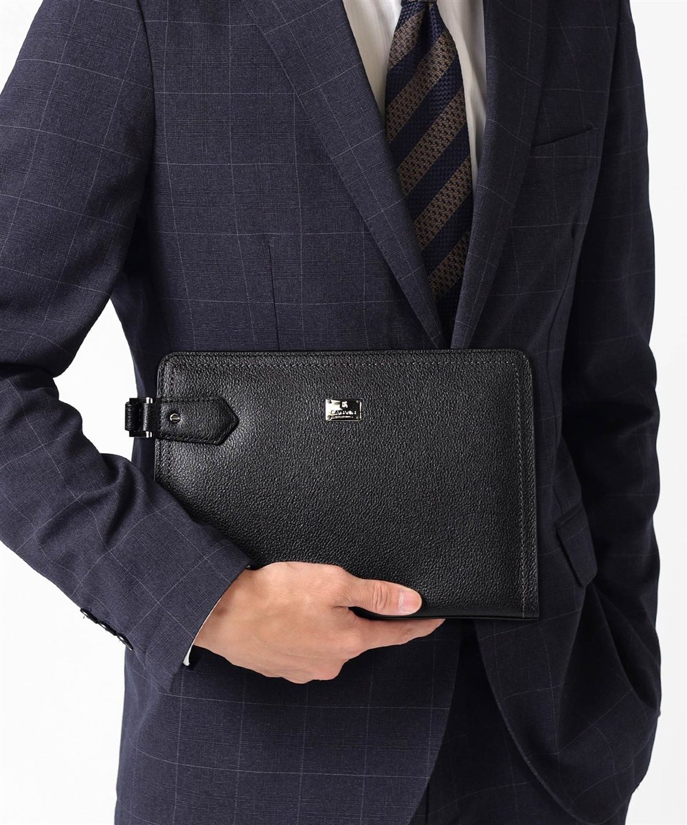 ランバン コレクション マクシム レザーメンズバッグ 25cm