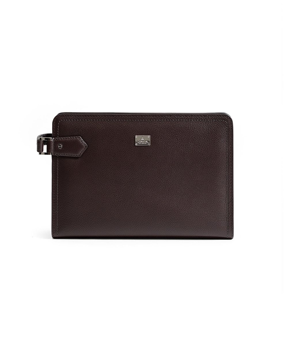 ランバン コレクション マクシム レザーメンズバッグ 28cm