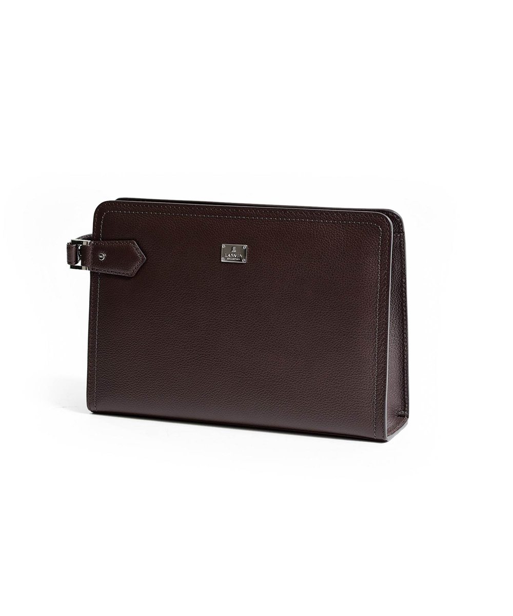 ランバン コレクション マクシム レザーメンズバッグ 28cm