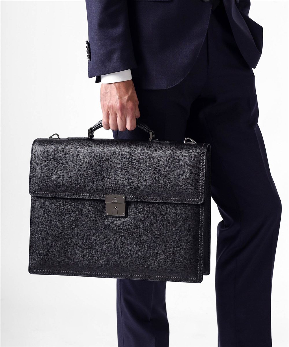 ランバン コレクション マクシム レザービジネスバッグ A4 カブセ