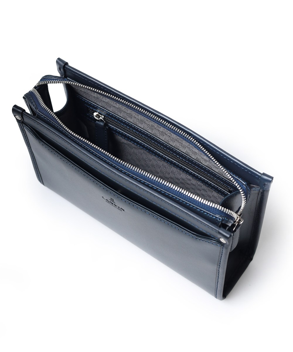 ランバン コレクション ニューフロー レザークラッチバッグ 24cm