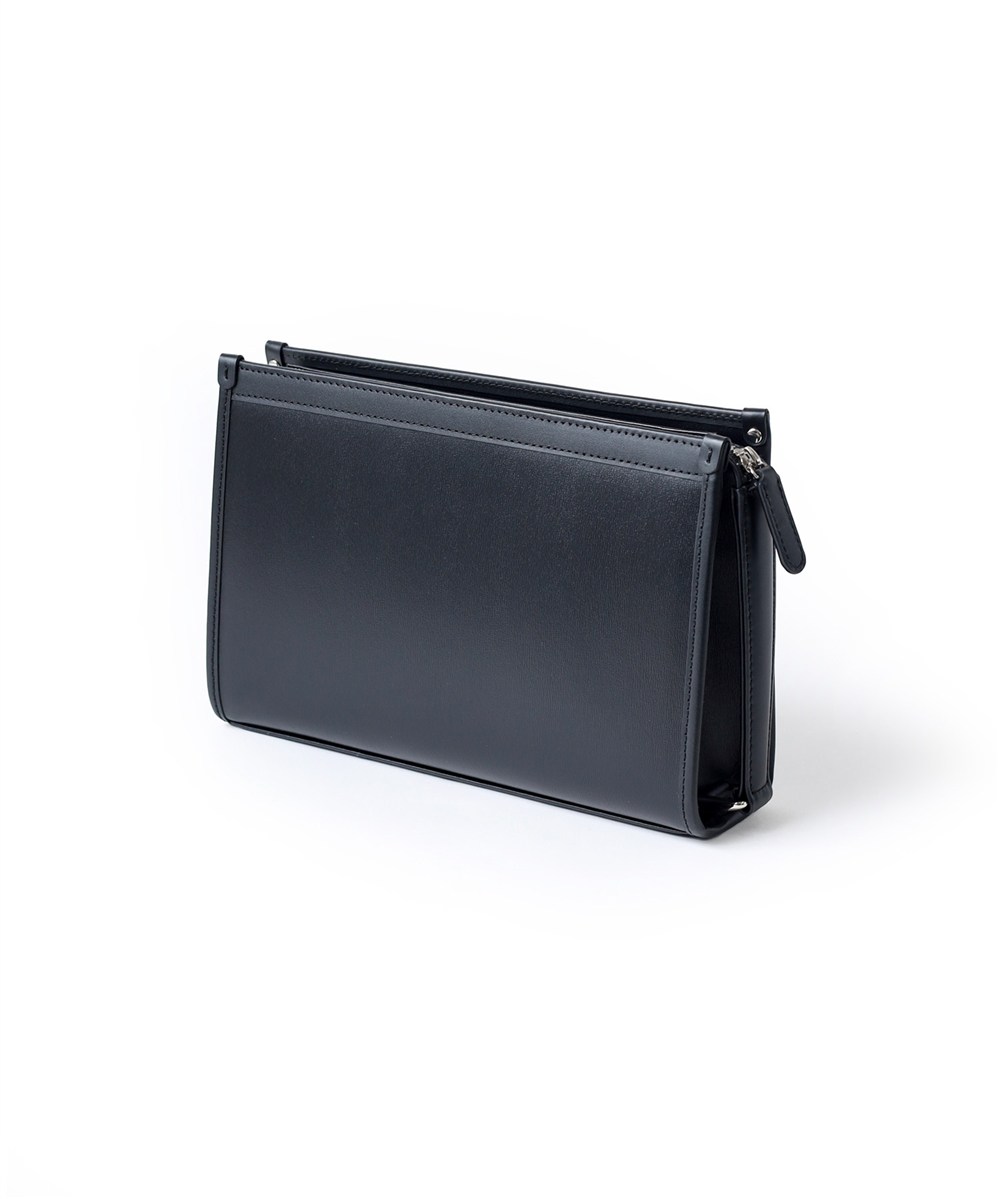 ランバン コレクション ニューフロー レザークラッチバッグ 24cm