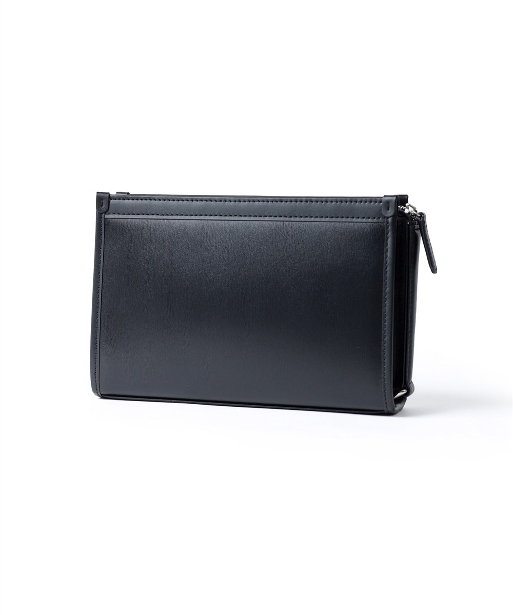 ランバン コレクション ニューフロー レザークラッチバッグ 27cm