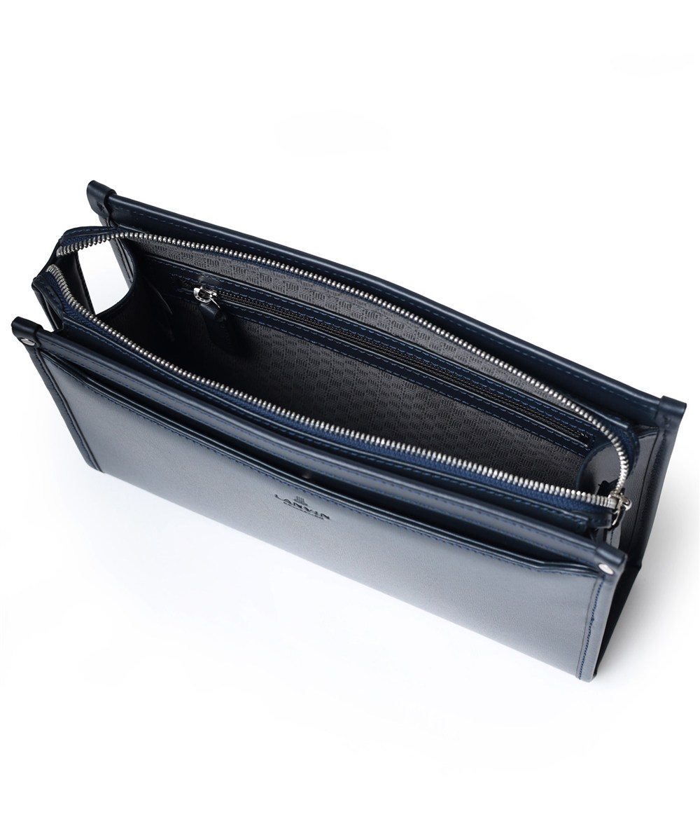 ランバン コレクション ニューフロー レザークラッチバッグ 27cm