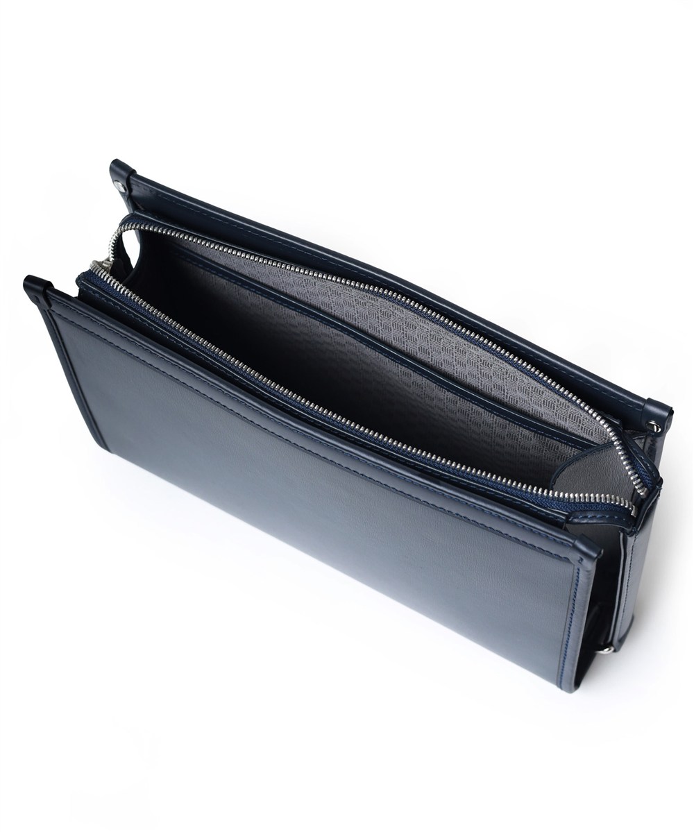 ランバン コレクション ニューフロー レザークラッチバッグ 27cm