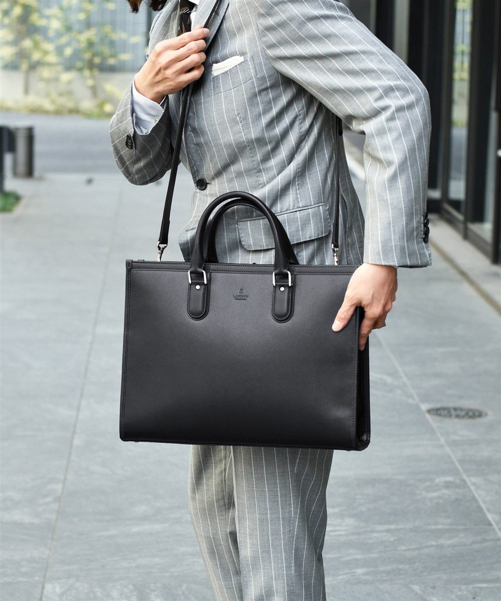 ランバン コレクション ニューフロー レザービジネスバッグ A4