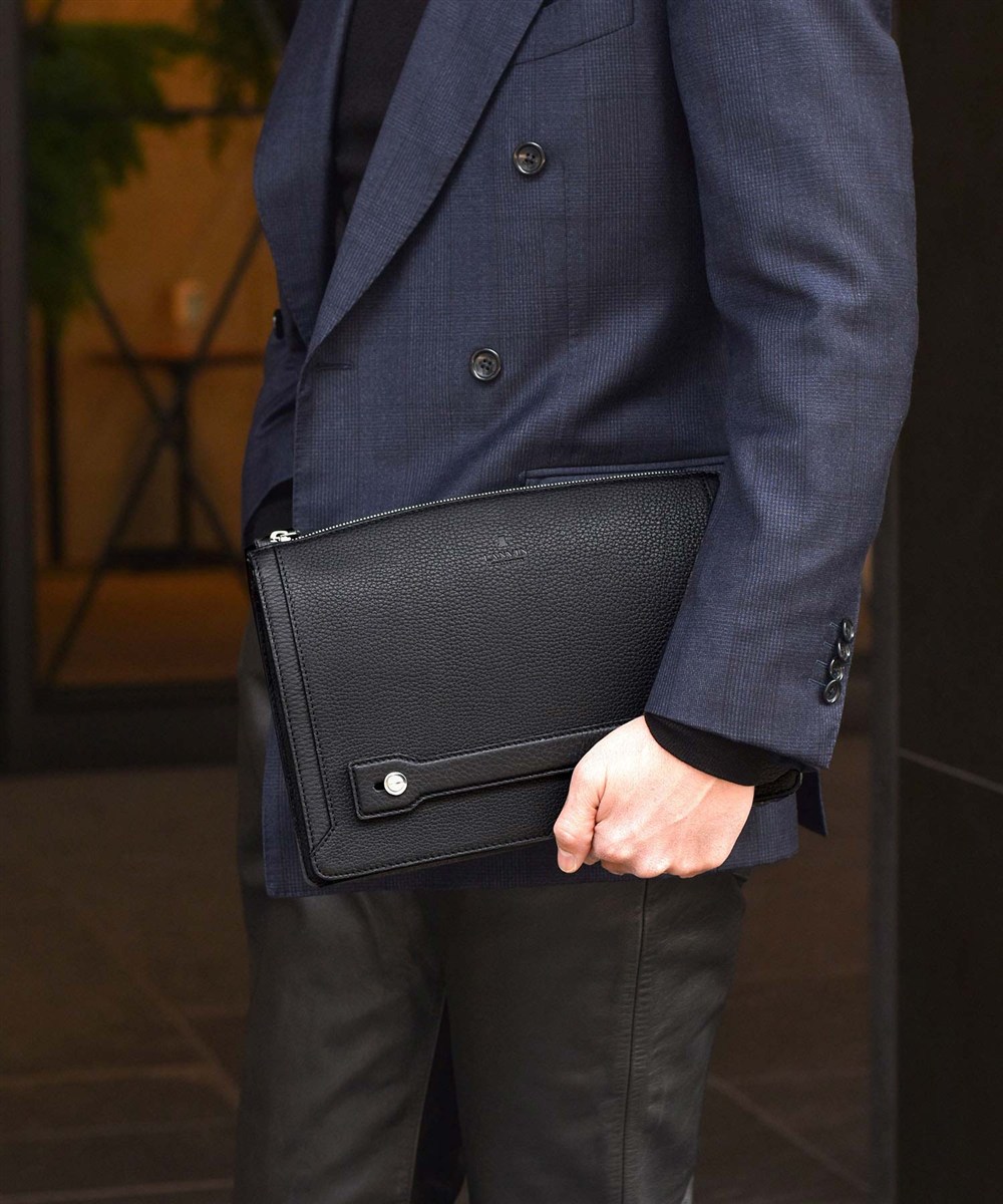 ランバン コレクション コト― レザークラッチバッグ 2WAY B5