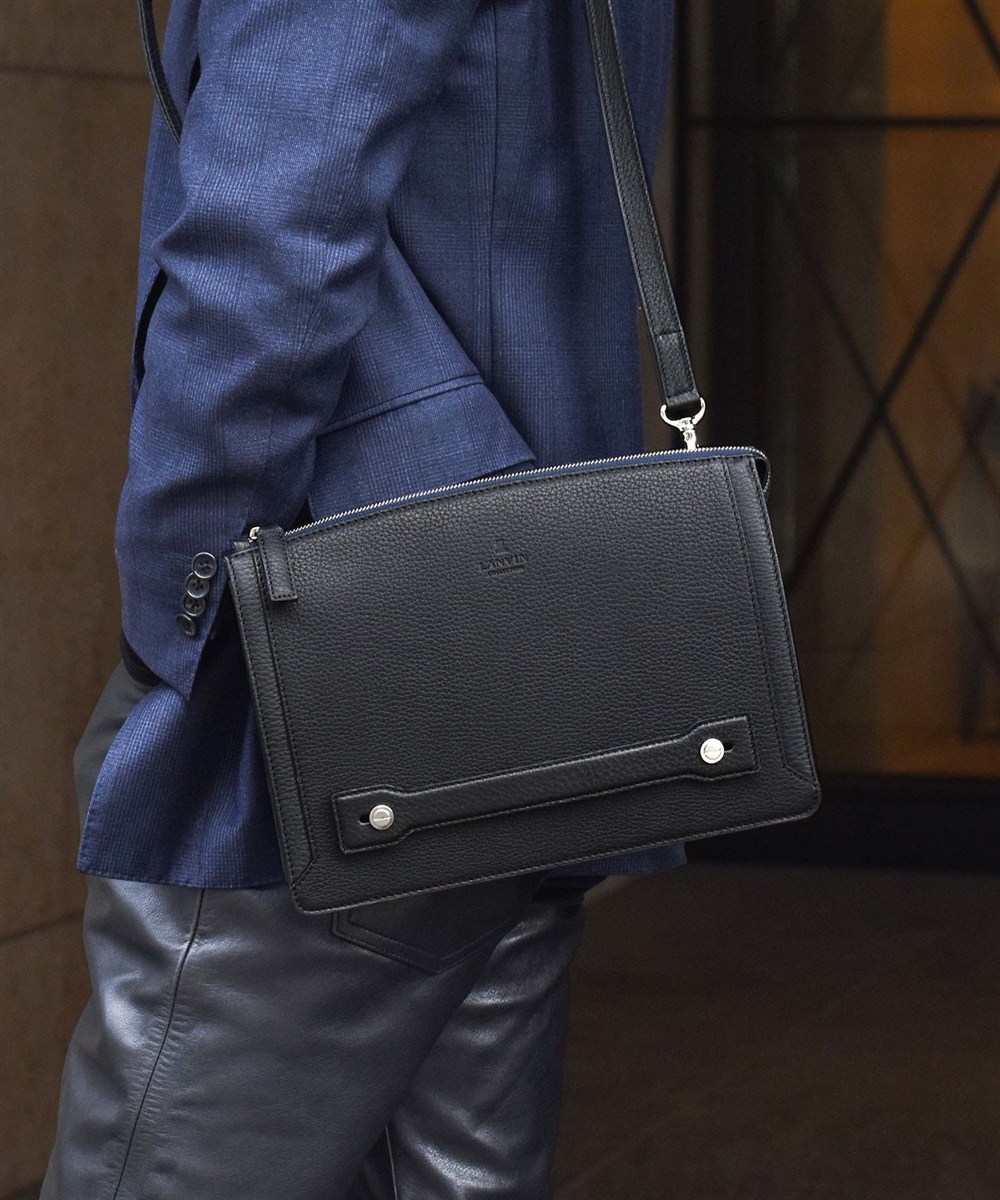 ランバン コレクション コト― レザークラッチバッグ 2WAY B5