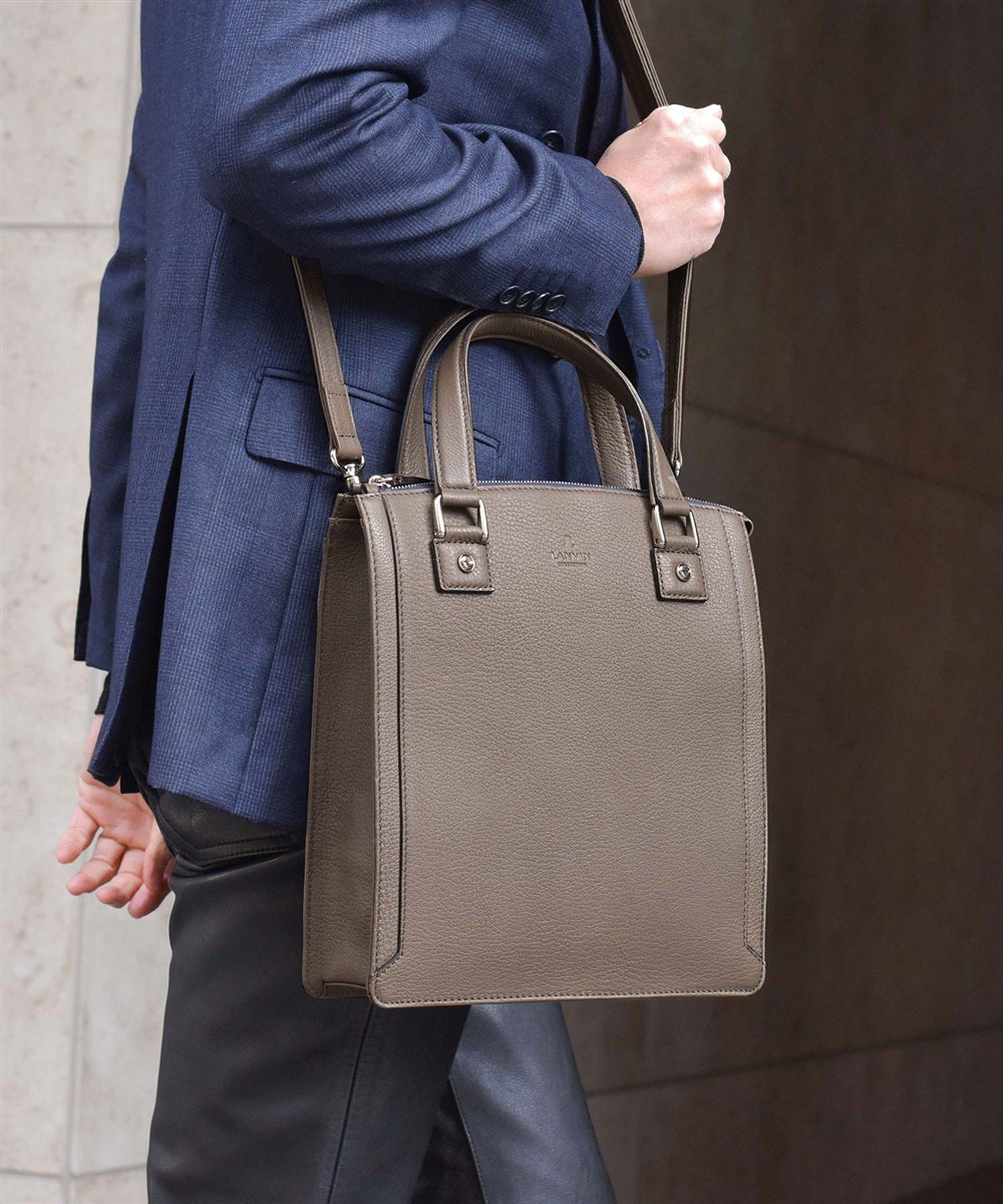 ランバン コレクション コト― レザートートバッグ 2WAY B5