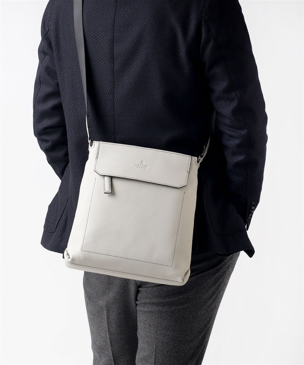 ランバン コレクション カンヌ レザーショルダーバッグ B5