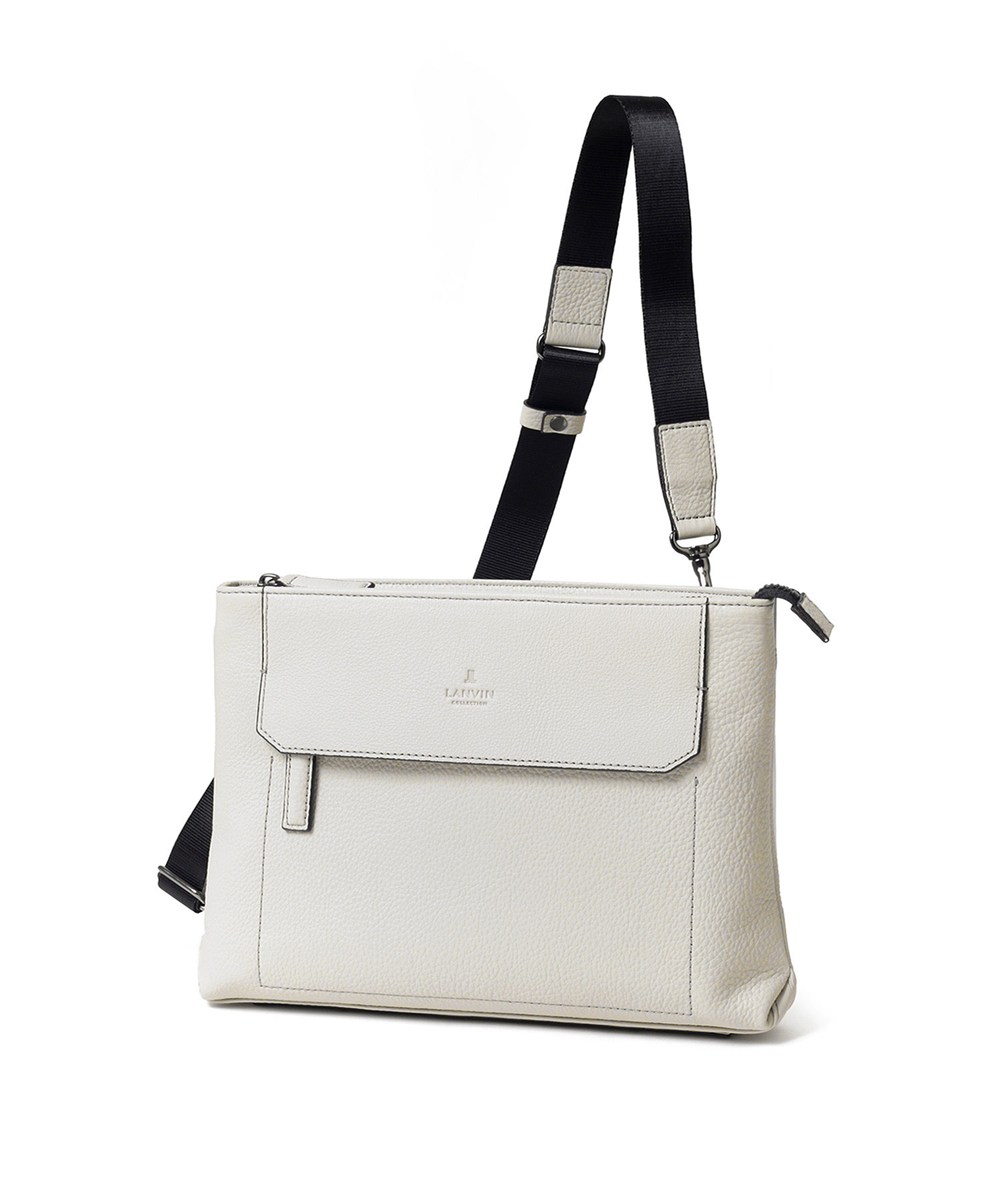 ランバン コレクション カンヌ レザークラッチ兼ショルダーバッグ B5