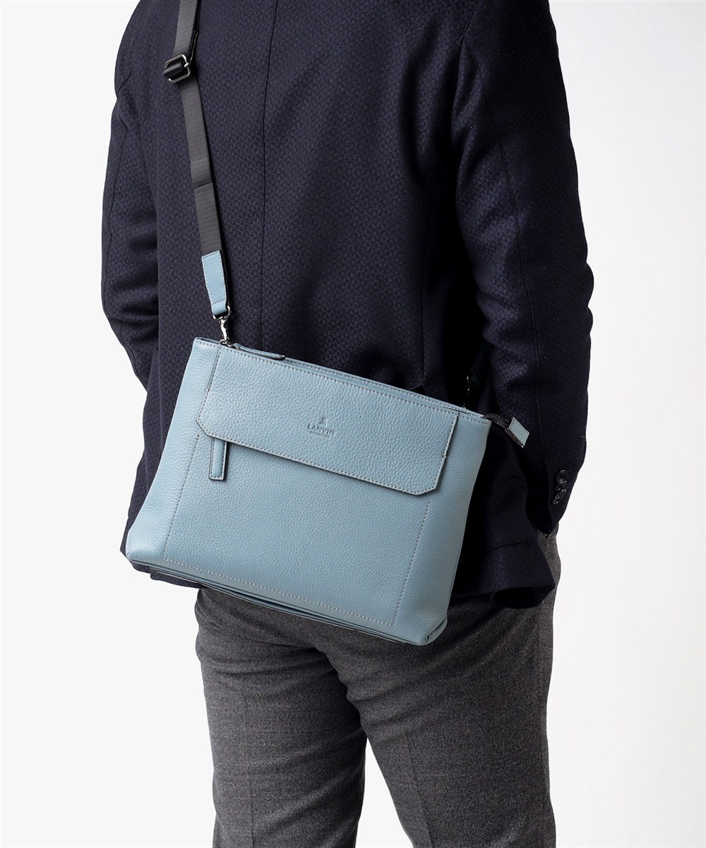 ランバン コレクション カンヌ レザークラッチ兼ショルダーバッグ B5