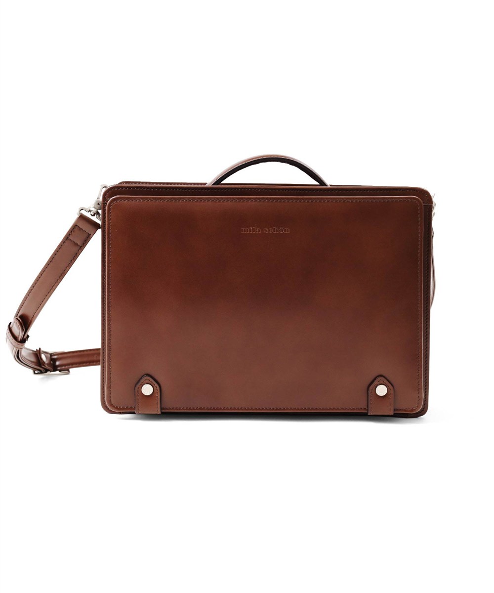 ミラ・ショーン ニュートレノ レザーショルダーバッグ B5ジャスト