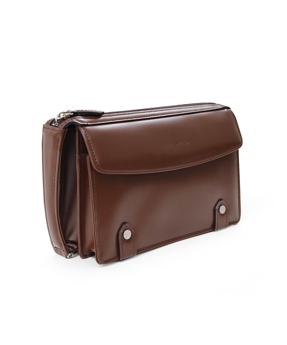 ミラ・ショーン ニュートレノ レザーセカンドバッグ 22cm