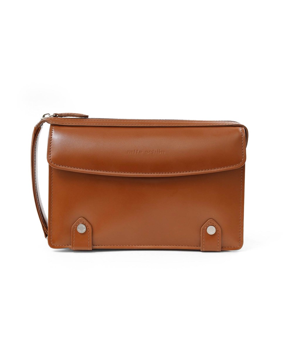 ミラ・ショーン ニュートレノ レザーセカンドバッグ 22cm