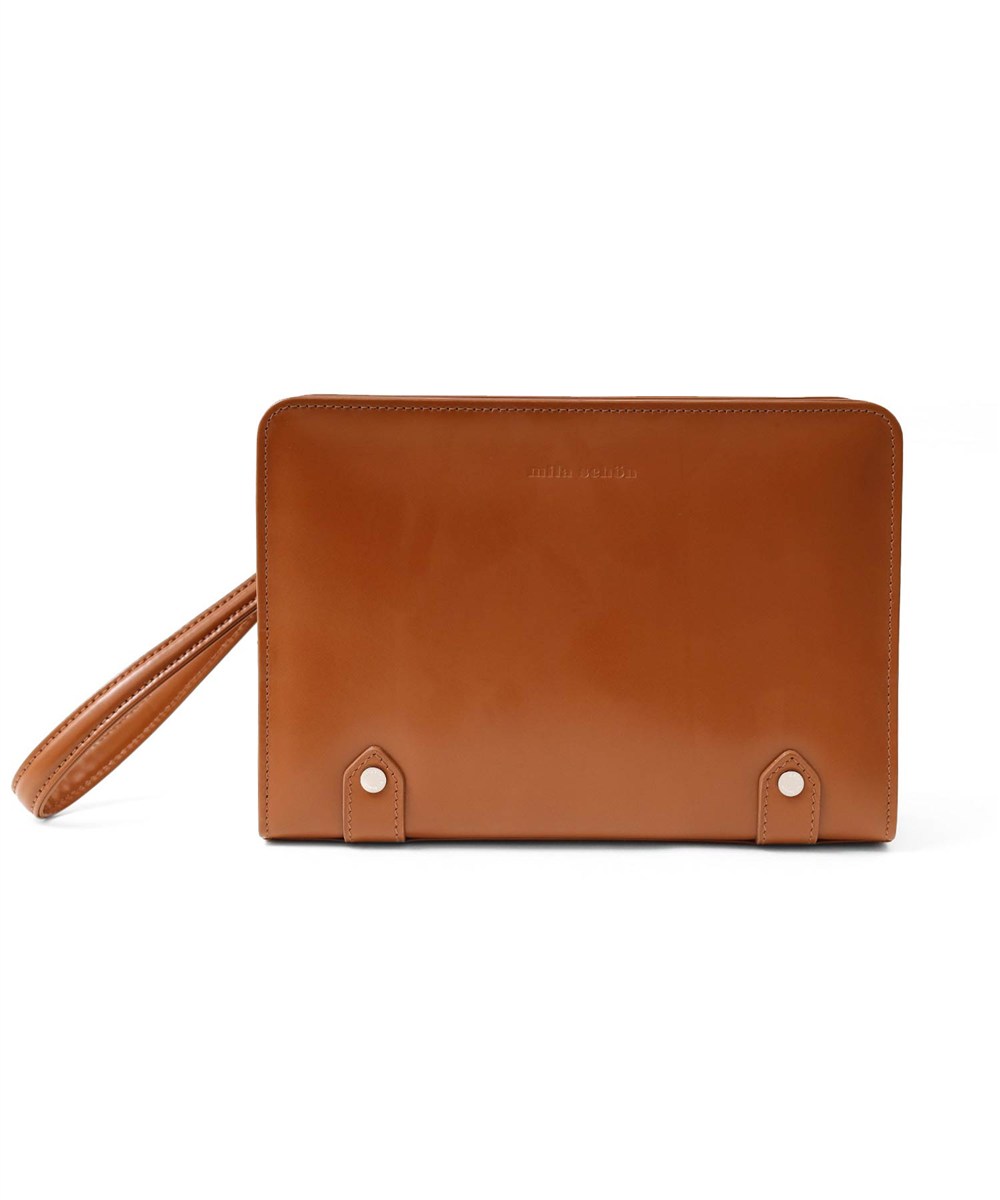 ミラ・ショーン ニュートレノ レザーセカンドバッグ 25cm