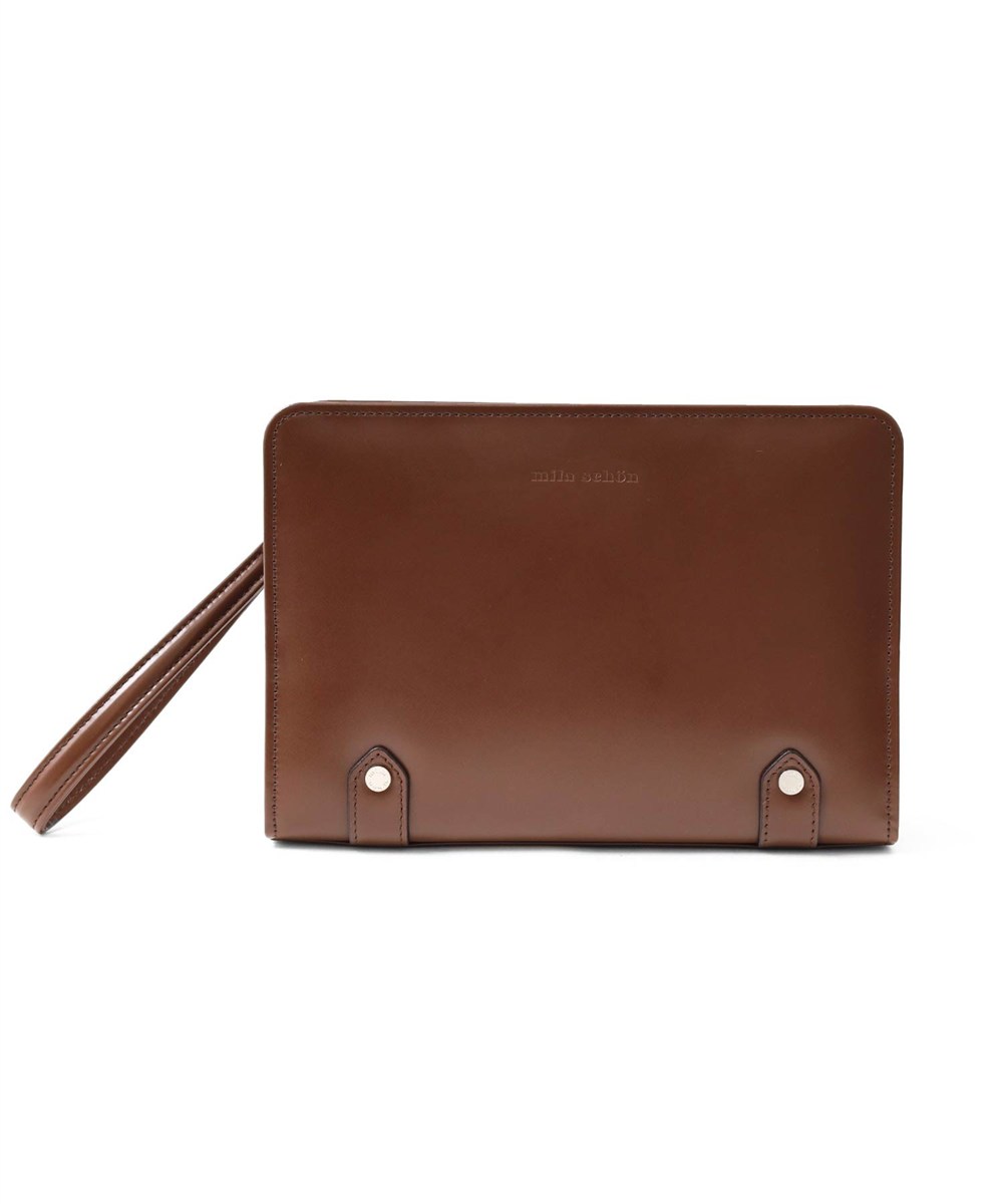 ミラ・ショーン ニュートレノ レザーセカンドバッグ 25cm