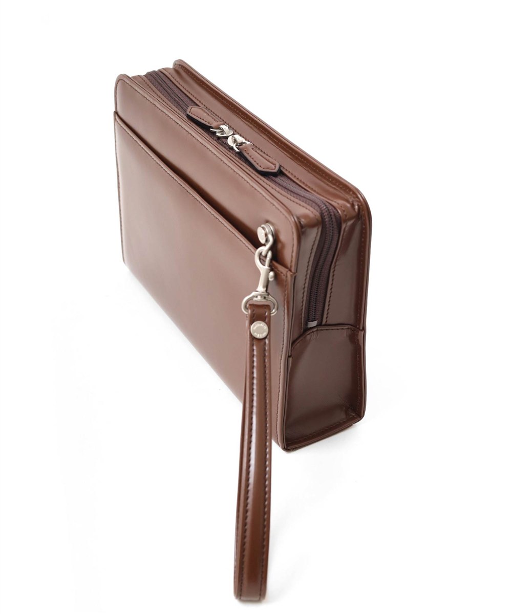 ミラ・ショーン ニュートレノ レザーセカンドバッグ 25cm