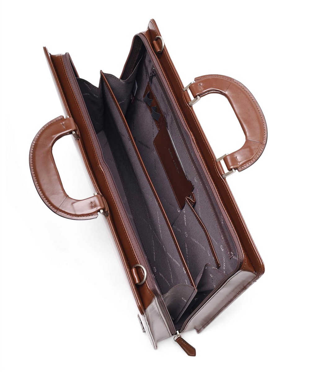 ミラ・ショーン ニュートレノ レザービジネスバッグ A4