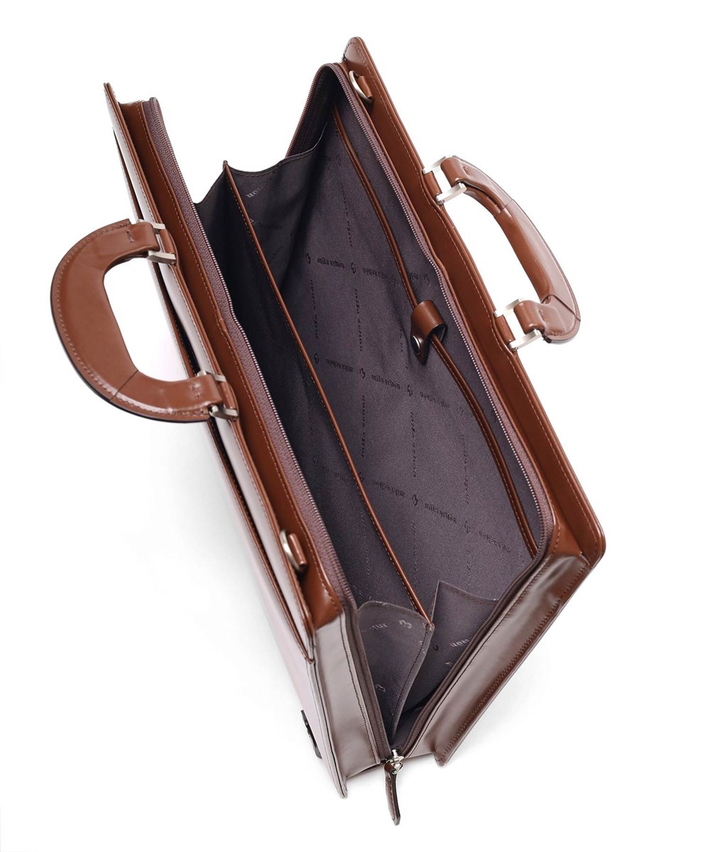 ミラ・ショーン ニュートレノ レザービジネスバッグ A4