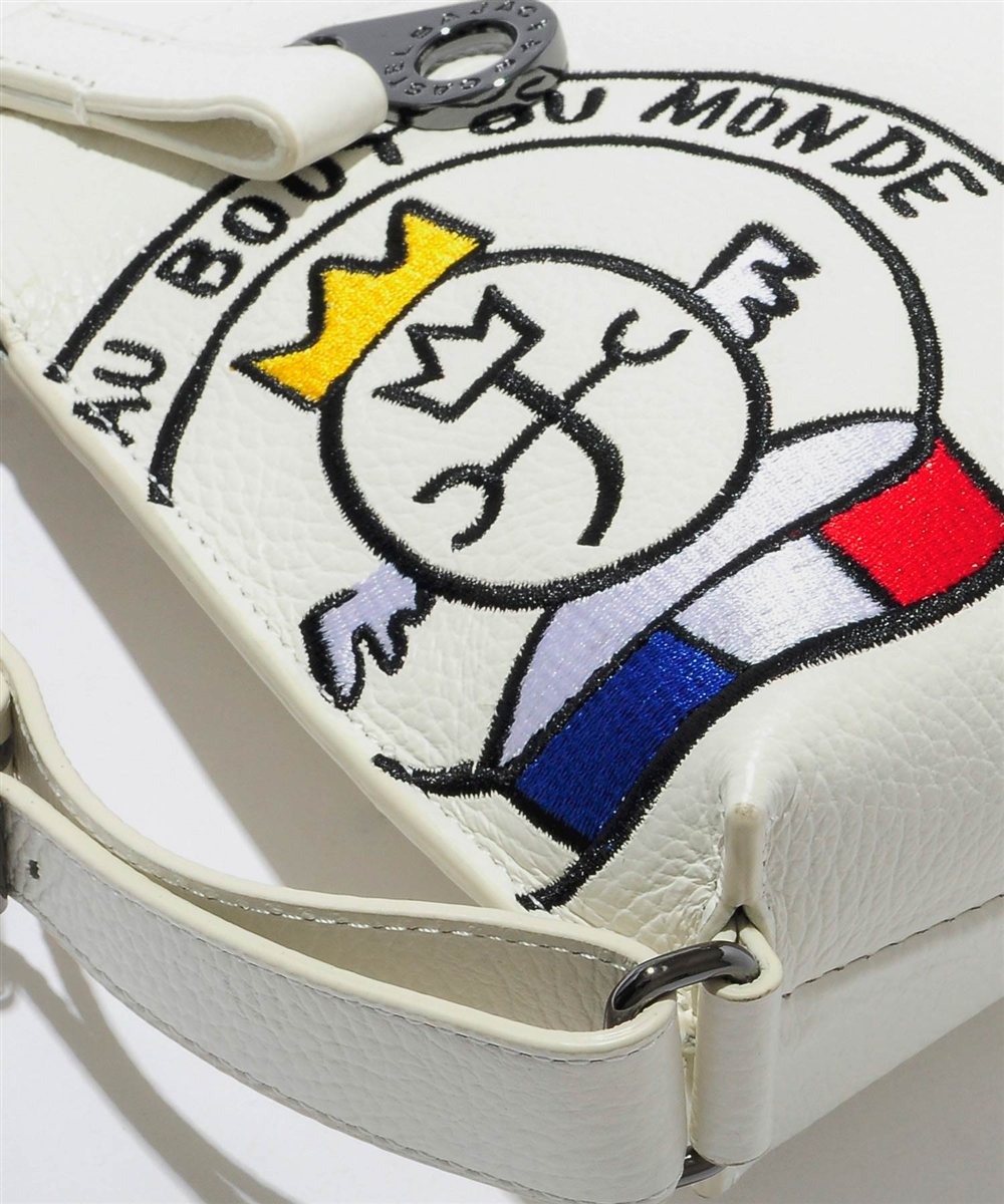 カステルバジャック リンク レザークラッチバッグ