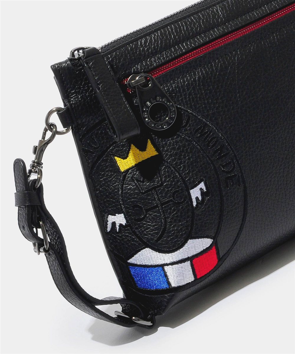 カステルバジャック リンク レザークラッチバッグ