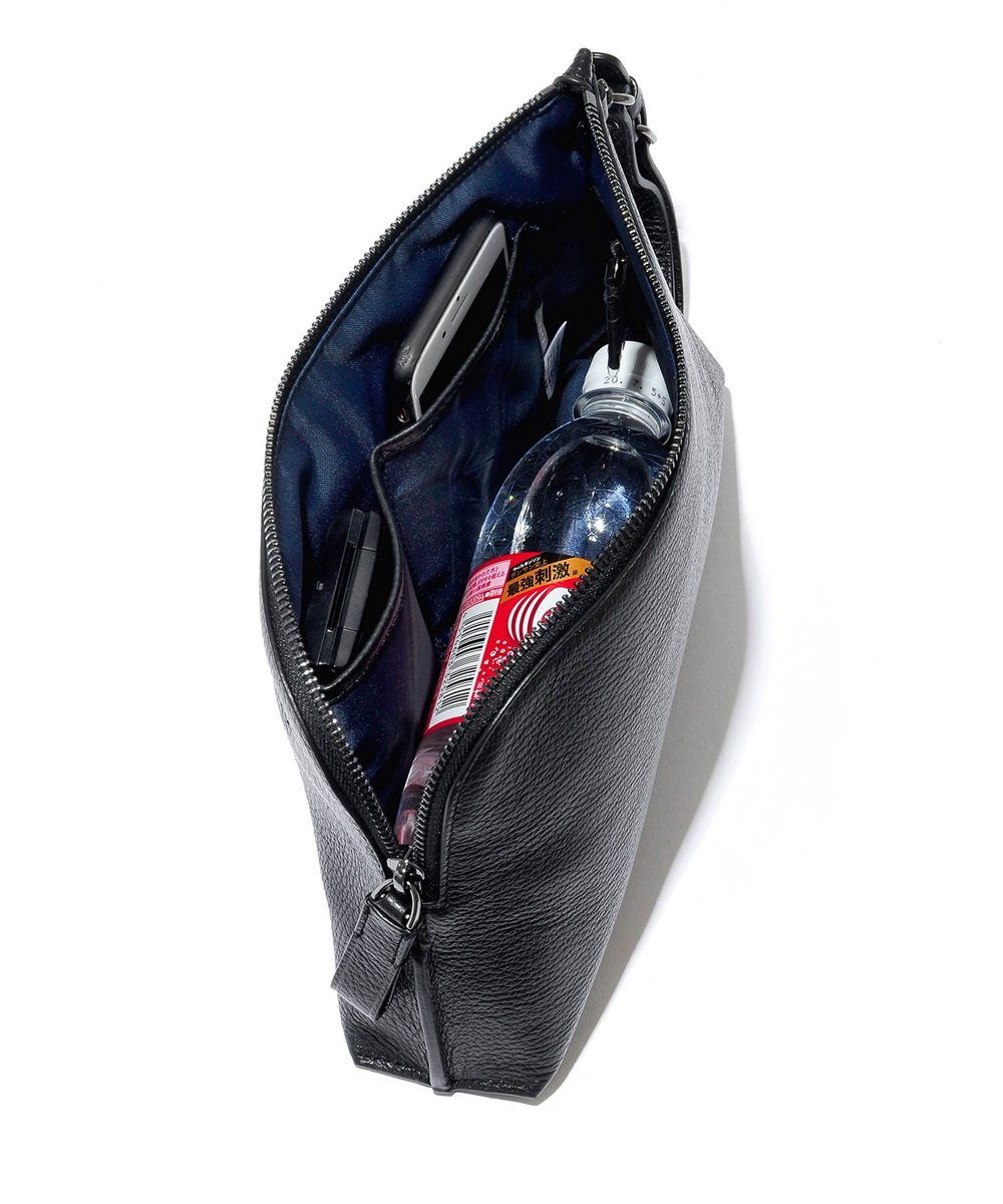 カステルバジャック リンク レザークラッチバッグ