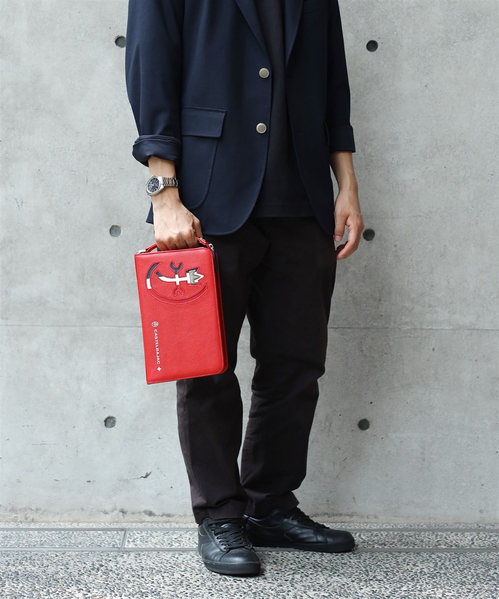 カステルバジャック カルネ レザーメンズバッグ